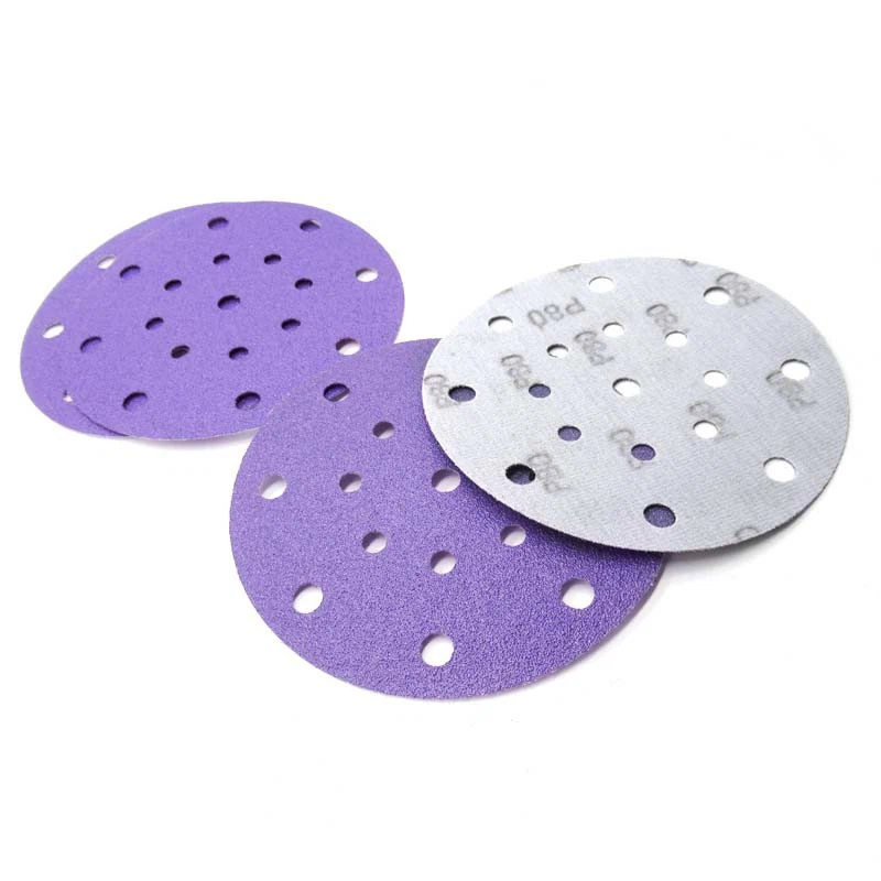 Purple Ceramic Abrasive Finishing Film Disc